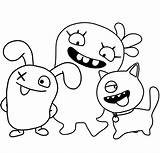 Coloring Pages Uglydolls Easy Ugly Dolls Christmas Choose Board sketch template
