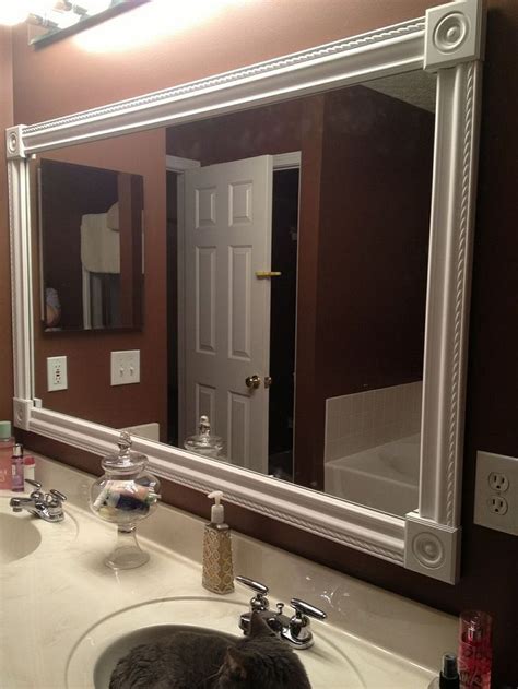 unique bathroom mirror frame ideas