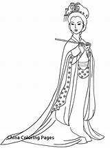 Coloring Pages Chinese China Barbie Ancient Printable Asian Colouring Princess Year Oriental Women Adult Sheets Color People Japanese Girl Barbiecoloring sketch template