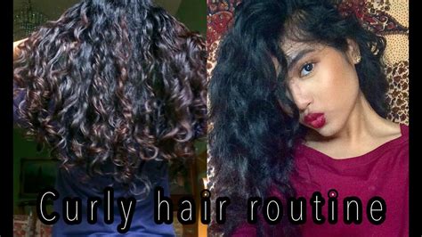 Curly Hair Routine For 2c 3a Malaysian Hair Youtube