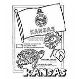 Coloring Pages States Crayola Studies Social Kansas sketch template