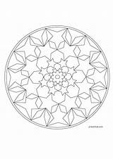 Mandalas Star Coloring Mandala Pages Noel Coloriage Kb sketch template