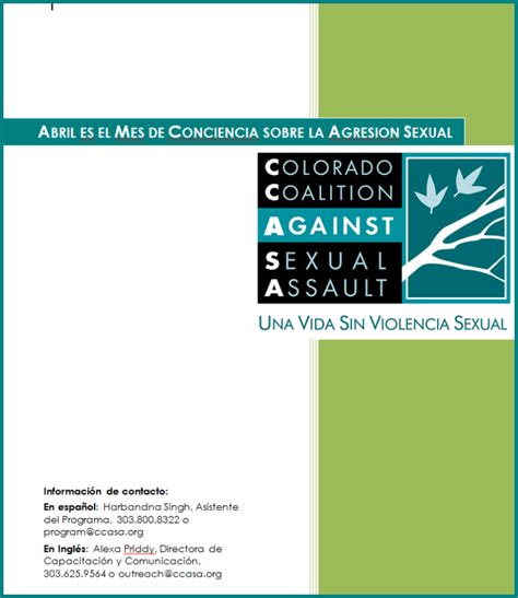 sexual assault awareness month colorado coalition