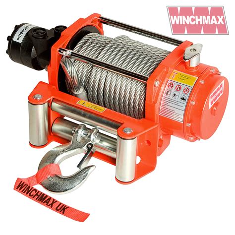hydraulic winch  lb winchmax original orange winch steel rope winch