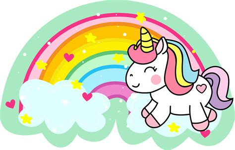 unicorn rainbow colors royalty  vector graphic pixabay