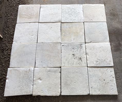 antique french caen limestone floor bca materiaux anciens