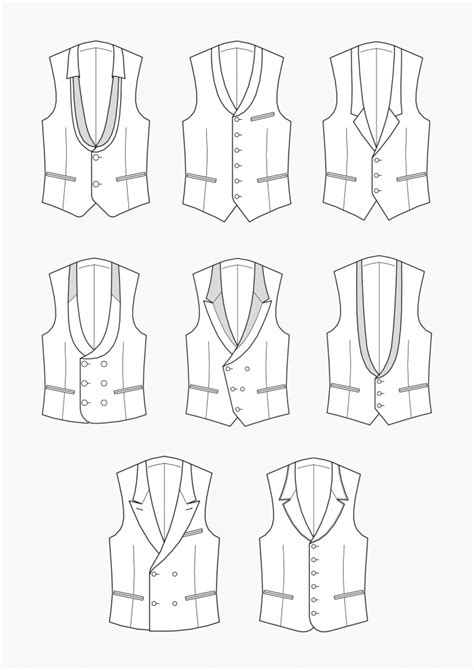 printable mens vest pattern