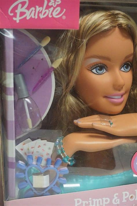barbie primp polish styling head    box nib   stock