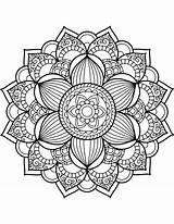 Mandala Mandalas Pintar sketch template