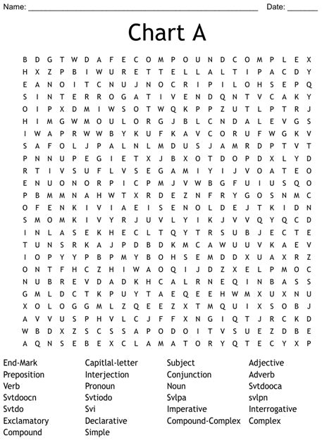 chart  word search wordmint