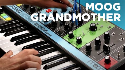 moog grandmother semi modular keyboard synth youtube