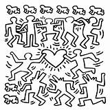 Haring Keith sketch template