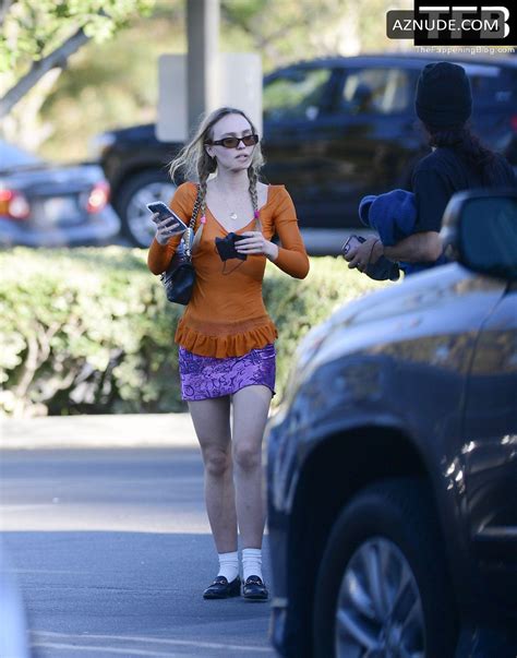 Lily Rose Depp Sexy Seen Braless Flaunting Her Tits In La Aznude