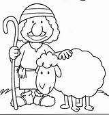 Sheep Coloring Lost Pages Jesus Pastor Parable Shepherd Oveja Good Perdida La Colouring Bible Sunday Crafts School Print Kids Sheets sketch template