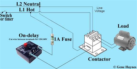 time delay relay wiring diagram