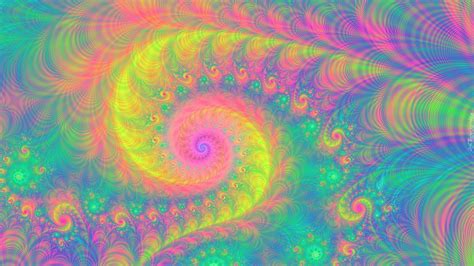 spirala na kolorowym tle