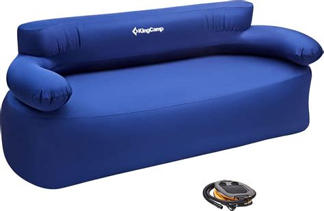 amazoncom kingcamp folding air sofa chair support    lbs waterproof inflatable