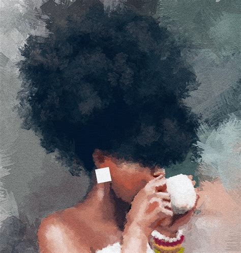 african american art afro art black girl art canvas art etsy