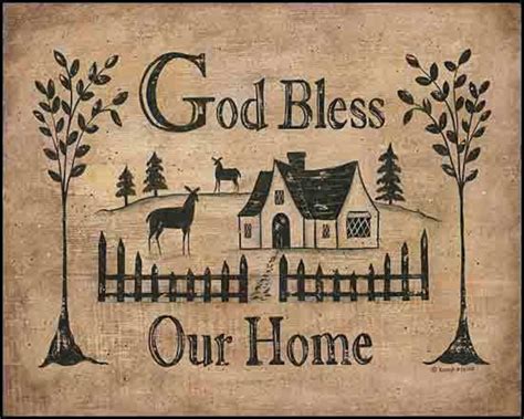god bless  home house blessing vintage inspired silhouette etsy