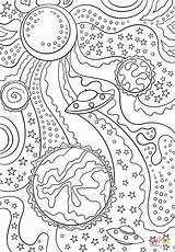 Trippy Planets Sheet Print Saucer Supercoloring Coloriag Pianeti Ausmalen Untertasse Fliegende Planeten Kostenlose Erwachsene Greatestcoloringbook Thesimplecraft Erwachsenen Ausmalvorlagen sketch template