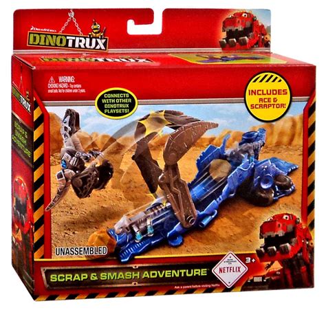 dinotrux scrap smash adventure exclusive playset mattel toys toywiz