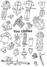Clothes Worksheet Esl Worksheets Preview sketch template