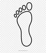 Para Pie Colorear Huella Footprint Crafts Make Clipart sketch template