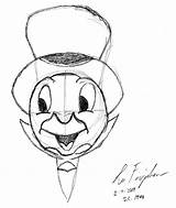 Disney Drawings Mickey Characters Mouse Drawing Easy Cricket Jiminy Sketches Step Head Gangster Baby Getdrawings Pencil Lee Paintingvalley sketch template