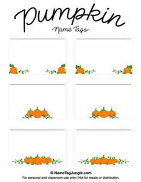 printable pumpkin  tags  template