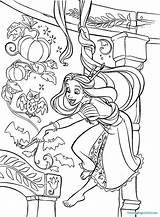 Coloring Rapunzel Pages Tower Tangled Printable Color Getcolorings Tangl sketch template