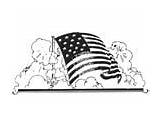 Coloring Usa Pages Flag American Edupics sketch template