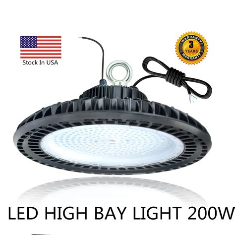 dimmable led high bay lightk white color lumensv vw  hps