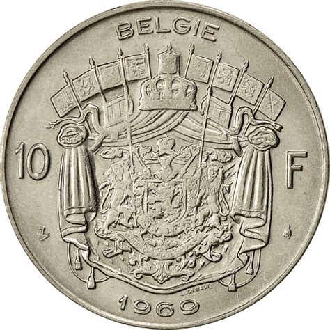 coin belgium  francs  frank  brussels ef