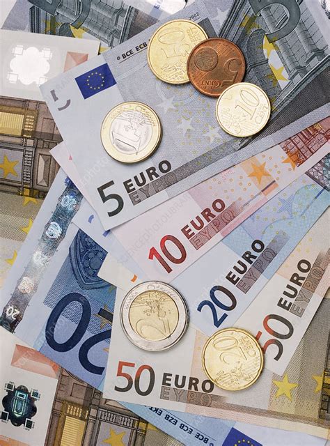 euro currency stock image  science photo library