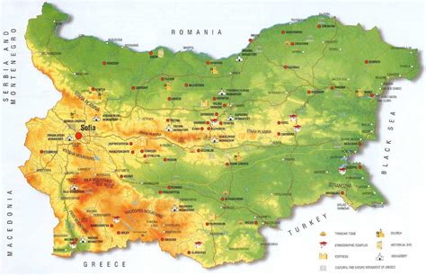 bulgaria mappa  la bulgaria mappa europa dellest europa