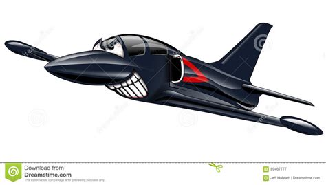military jet airplane cartoon stock illustration illustration of airshow attack 89467777