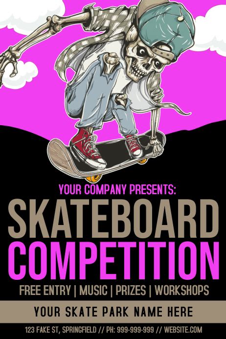 copy  skateboard competition postermywall