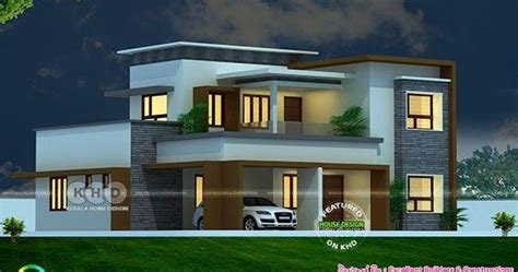 flat roof house  floor plan  excellent builders  constructions flat roof house