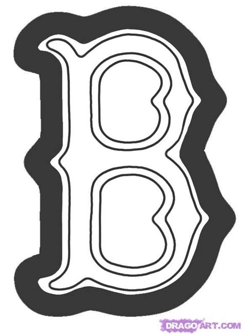 boston red sox logo drawing