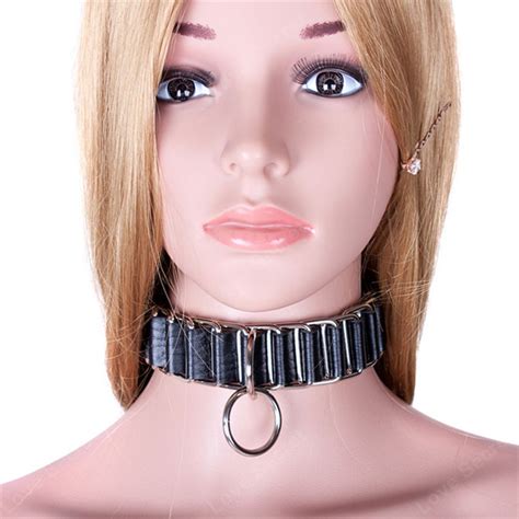 sexy collar ring pu leather slave sex toys for women in adult games