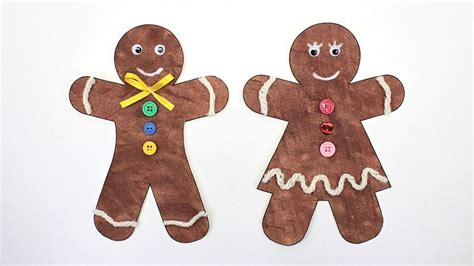 decorate  paper gingerbread man   template