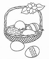 Coloring Easter Egg Eggs Pages Basket Sheets Big Color Kids Printable Bunny Baskets Print Printables sketch template