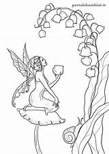 Colorare Disegni Portalebambini Bambini Fairy Fadas Disegnare Fee Fantasia Stampabili Feen sketch template