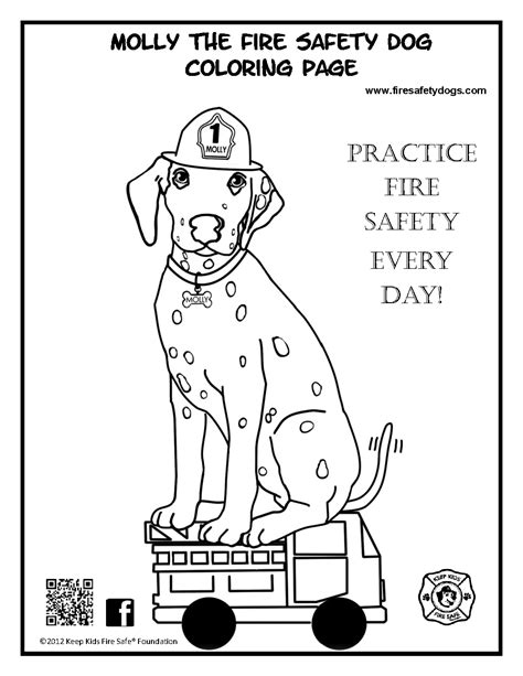fire safety coloring book printable