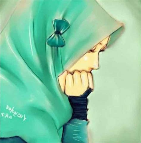 gambar kartun hijab sedih    cari