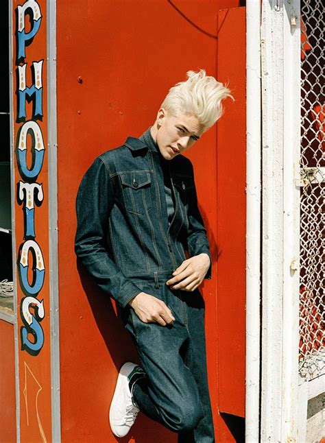 lucky blue smith models denim styles for teen vogue