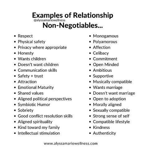 examples  relationship  negotiables relationship therapy