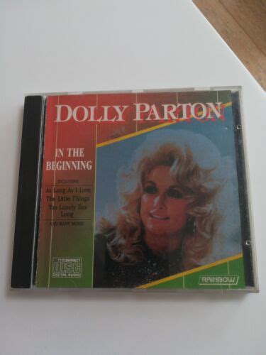 Dolly Parton In The Beginning Cd Compilation Aussie Issue 9311532004024