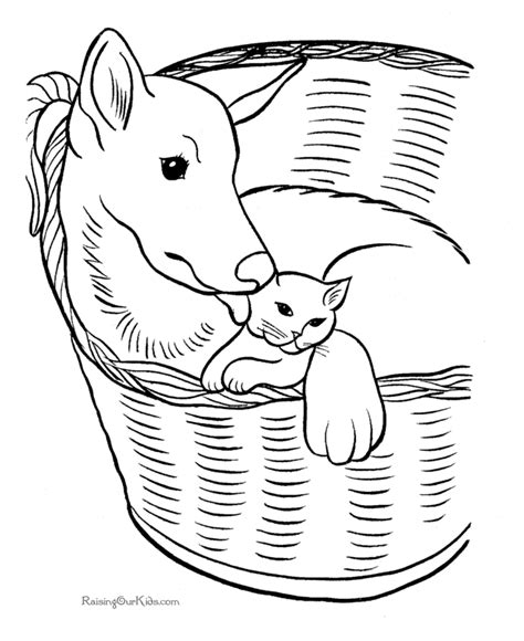 kitten coloring pictures