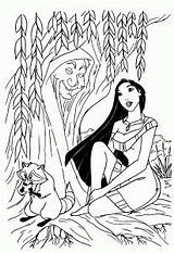 Coloring Pocahontas Kids Pages Funny Printable sketch template